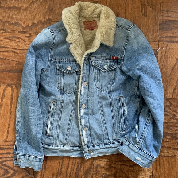 Lucky Brand Sherpa Trucker Jacket - Picture 2 of 7